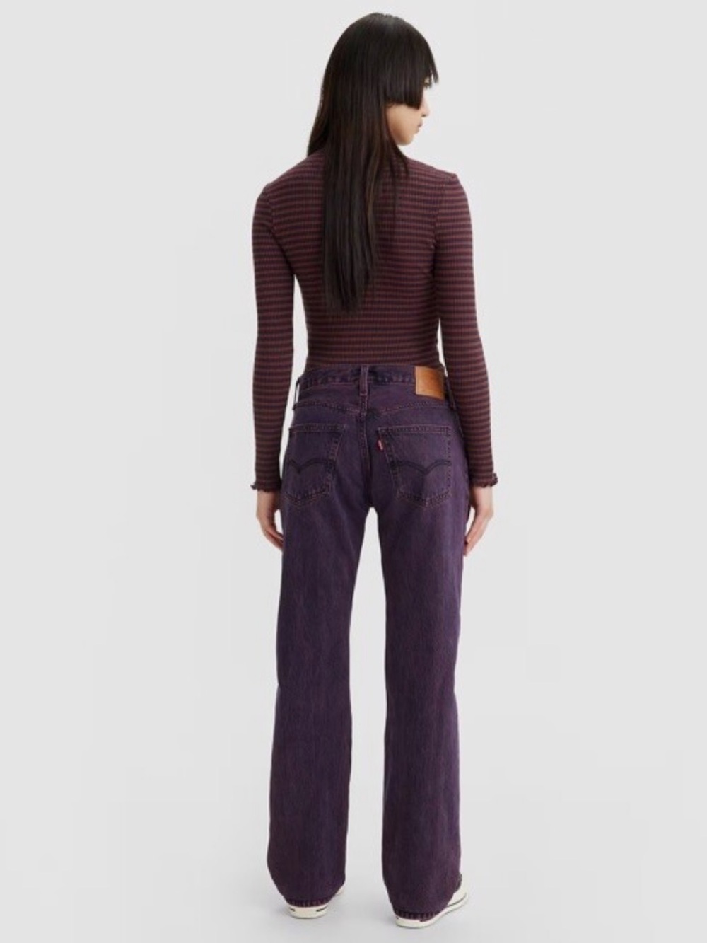 Levi's Women's Straight-Leg Jeans in Plum